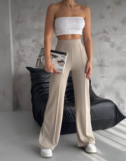 Pantalon carré fluide simple