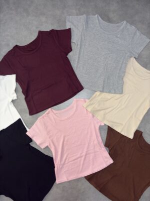Crop top demi manche