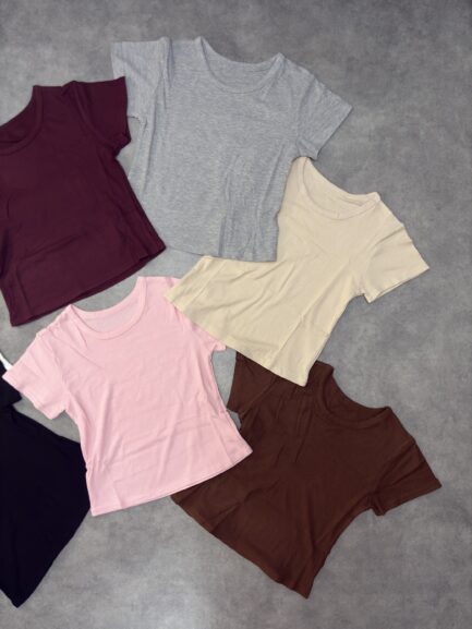 Crop top demi manche